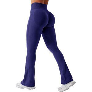 Flare Leggings Womens Workout Butt Lifting Legging 30" inseam Night Blue